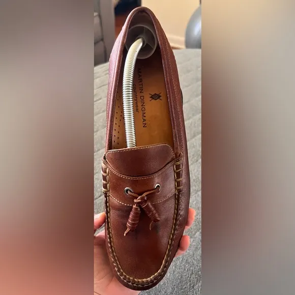 MARTIN DINGMAN Countrywear 11 Tassel Brown Leather Loafers Vibram Soles Orig$298