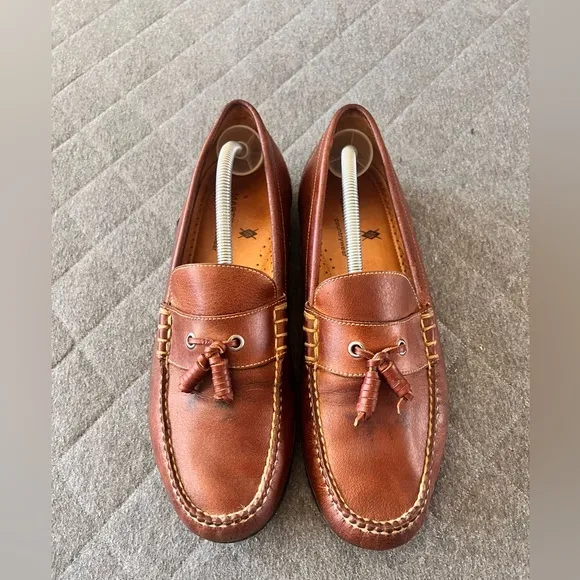 MARTIN DINGMAN Countrywear 11 Tassel Brown Leather Loafers Vibram Soles Orig$298