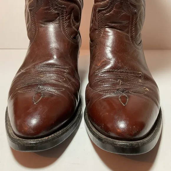 Mason Men's Brown Leather Western Cowboy Boots