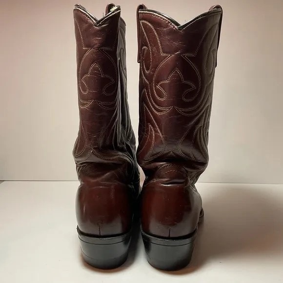 Mason Men's Brown Leather Western Cowboy Boots