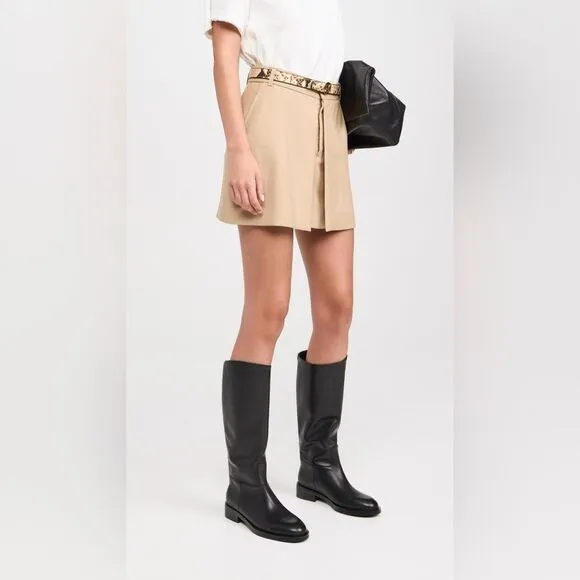 Massimo Dutti Heeled Black Leather Riding Boots