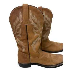 Masterson Oil &amp; Slip Resistant Embroidered Cowboy Leather Boots Size 10D Western