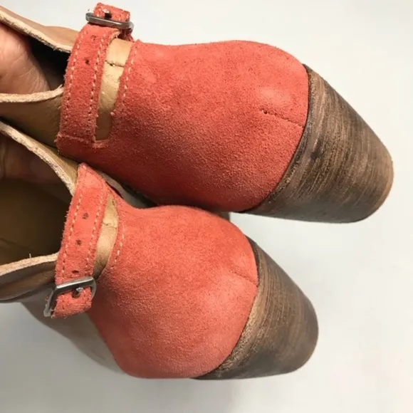 Matisse Brown Orange Leather Ankle Boots 7.5M New