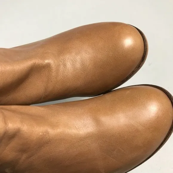 Matisse Brown Orange Leather Ankle Boots 7.5M New
