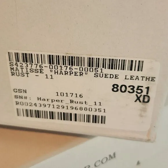 Matisse NIB Harper Rust 3&quot; Heel Ankle Boots Size 11