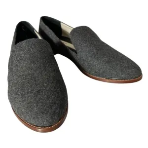 MATT BERNSON ELLINGTON GREY WOOL LOAFERS SIZE 8.5