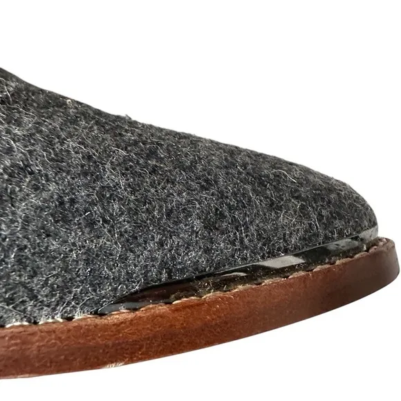 MATT BERNSON ELLINGTON GREY WOOL LOAFERS SIZE 8.5