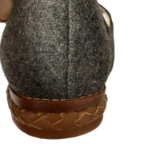 MATT BERNSON ELLINGTON GREY WOOL LOAFERS SIZE 8.5