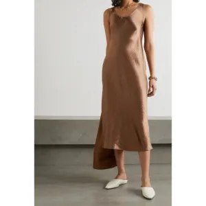 MaxMara Talete Satin Midi Dress