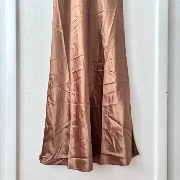 MaxMara Talete Satin Midi Dress