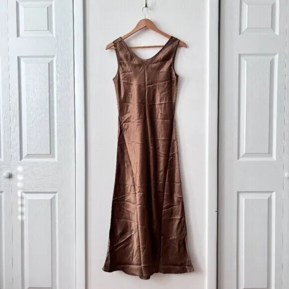 MaxMara Talete Satin Midi Dress
