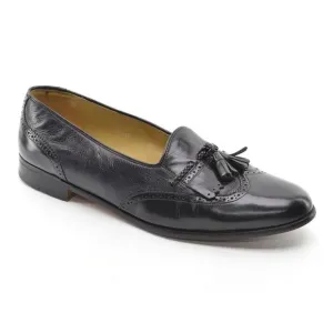 Men Botticelli Black Wingtip Kiltie Tassel Loafers 10.5