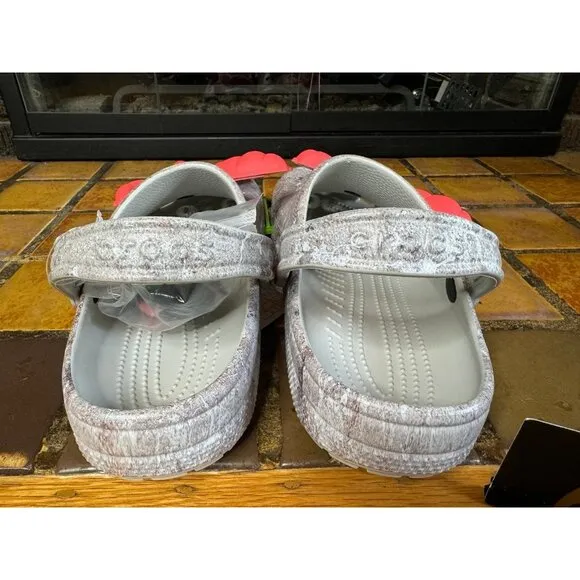 Mens 9 Crocs x Staple Classic Clog Sidewalk Lux Pigeon Feet Sandals 207917-90H
