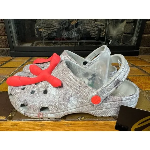 Mens 9 Crocs x Staple Classic Clog Sidewalk Lux Pigeon Feet Sandals 207917-90H