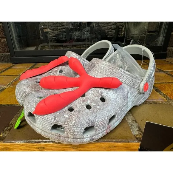 Mens 9 Crocs x Staple Classic Clog Sidewalk Lux Pigeon Feet Sandals 207917-90H