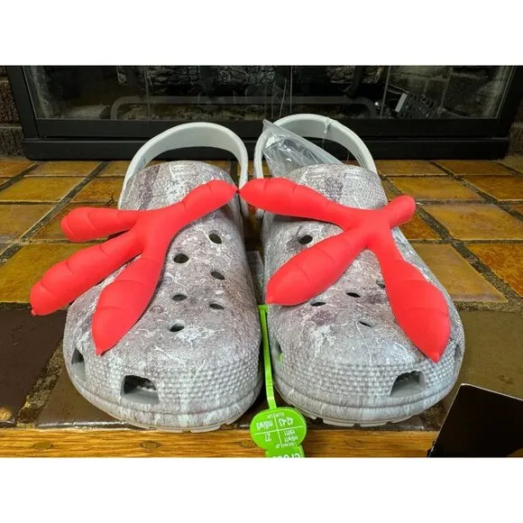 Mens 9 Crocs x Staple Classic Clog Sidewalk Lux Pigeon Feet Sandals 207917-90H