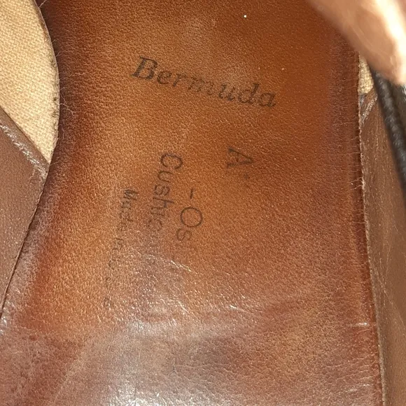 Mens' Allen Edmonds Bermuda Brown Leather Loafers Size 9.5 C