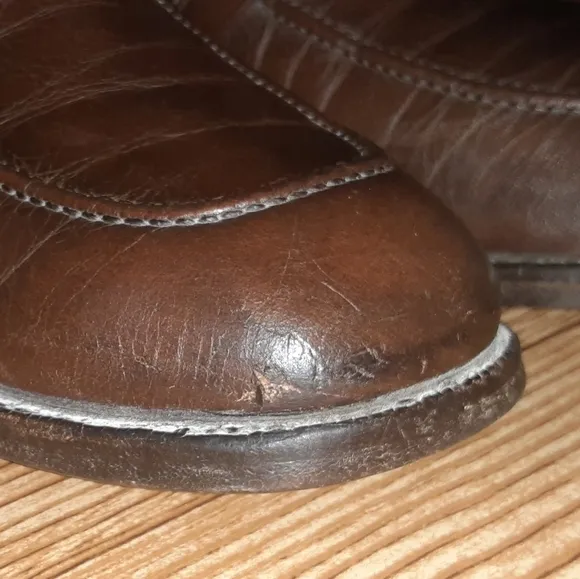 Mens' Allen Edmonds Bermuda Brown Leather Loafers Size 9.5 C