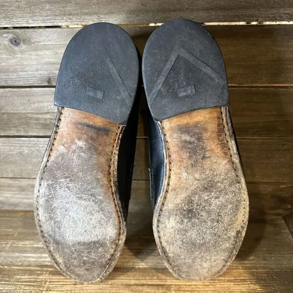 Mens Allen Edmonds Maxfield Black Leather Woven Casual Penny Loafers Size 11‎ D