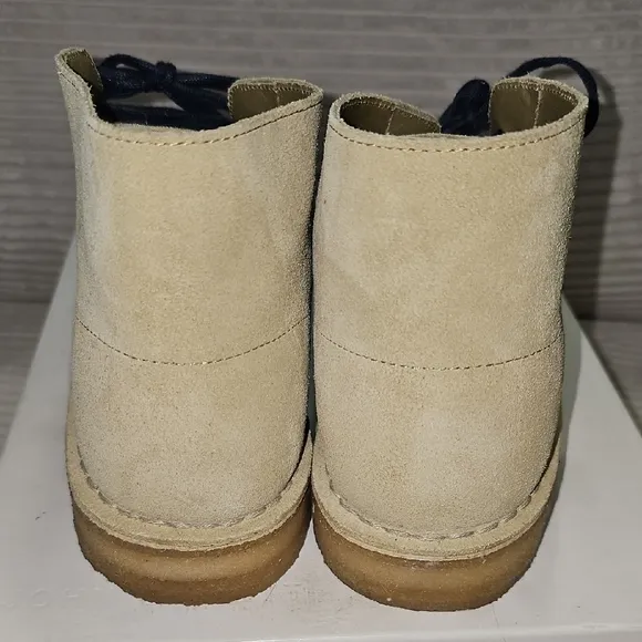Men's Beige Suede Desert Boots