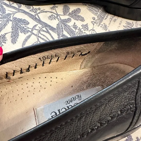Men’s Belvedere Florence,Genuine Italian Handmade, Blk Leather &amp; Ostrich Loafers