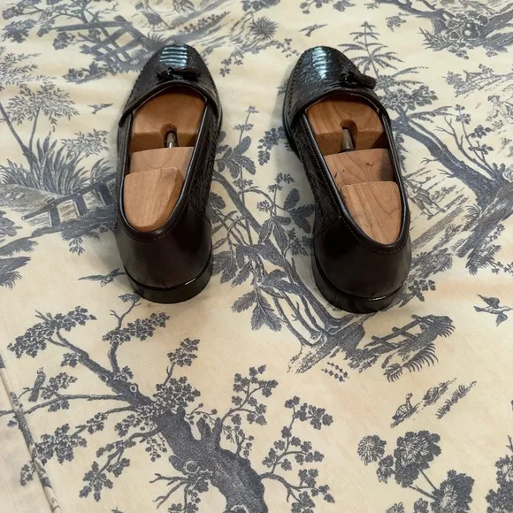 Men’s Belvedere Florence;Genuine Italian Handmade,Leather Ostrich Tassel Loafers