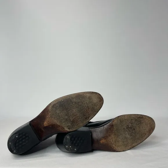Men's Black Leather Ankle Boots (SB5)