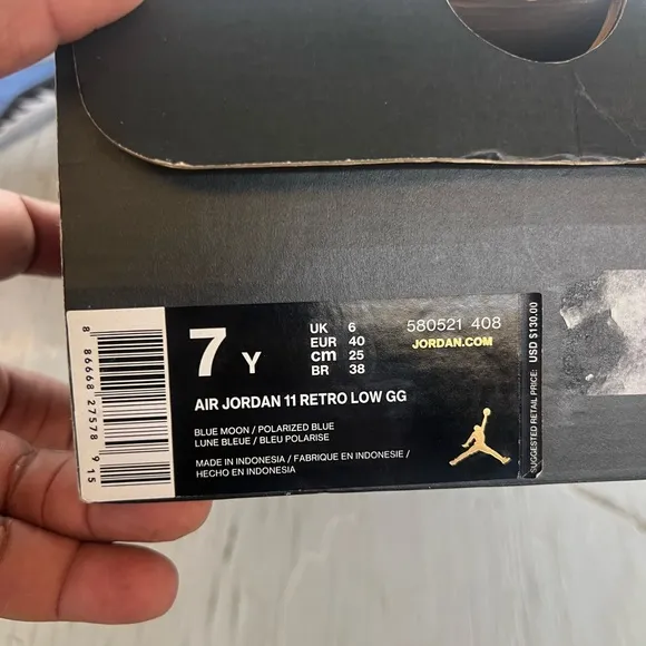 Men's Blue Sneakers Retro 11 low