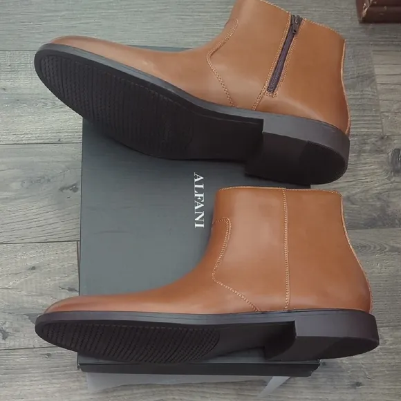 Men's Brown Leather Ankle Boots
