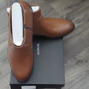 Men's Brown Leather Ankle Boots