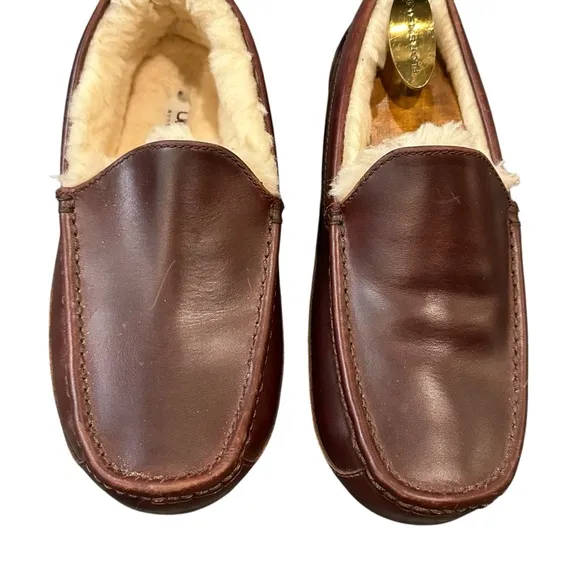 Men's Brown Leather Loafers