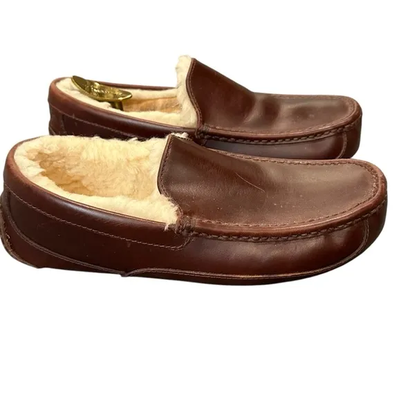 Men's Brown Leather Loafers