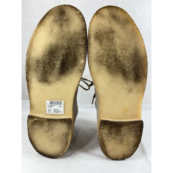 Mens Clark's Original Coal London Desert Suede Gum sole Chukka Boots Sand Suede