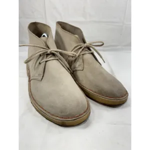 Mens Clark's Original Coal London Desert Suede Gum sole Chukka Boots Sand Suede