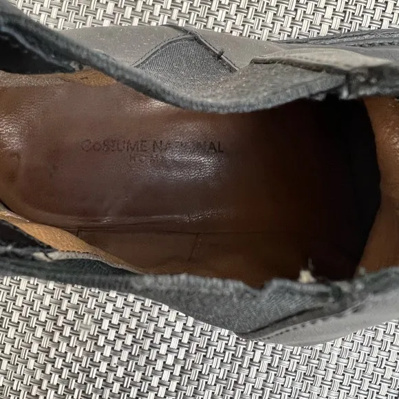 Men’s “Costume National” Black Leather Boots
