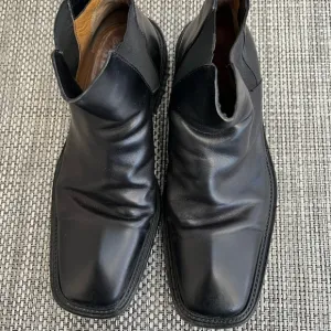 Men’s “Costume National” Black Leather Boots