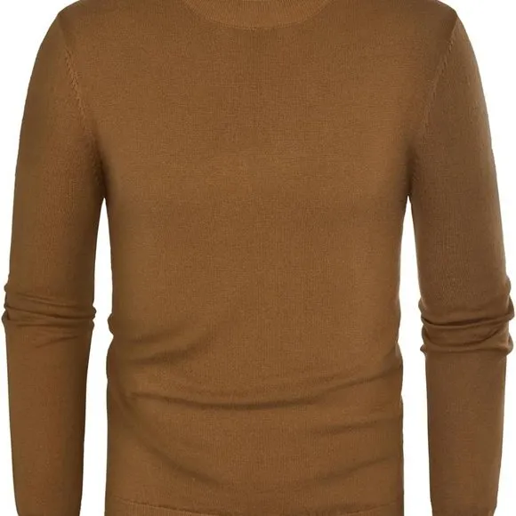 Mens Crewneck Dress Sweater Slim Fit Lightweight Wool‎ Blend Knitted Sweaters