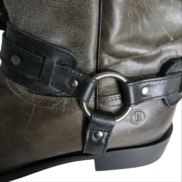 Men's Dingo War Eagle Studded Harness Western Boots...Size 10.5