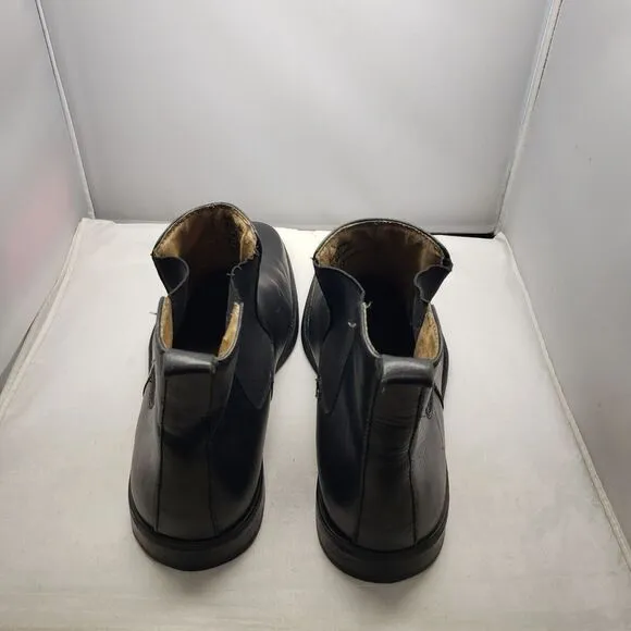 Mens GH Bass &amp; Co Black Leather Slip On Amsterdam 12D