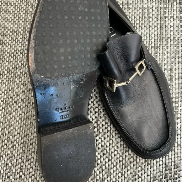 Men’s “Gucci” Black Slip-On Loafers