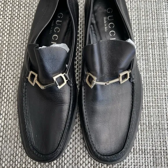 Men’s “Gucci” Black Slip-On Loafers