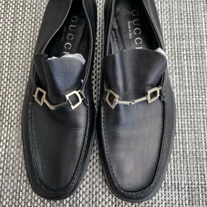 Men’s “Gucci” Black Slip-On Loafers