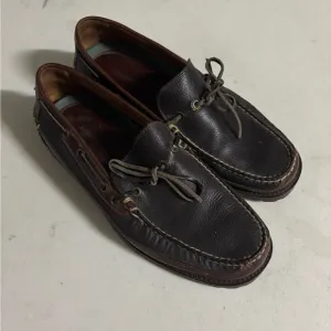Men's Johnston Brown Leather Loafers Size 9.5