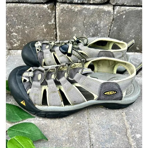 Men's KEEN Newport H2 waterproof gray water hiking sandals size 10