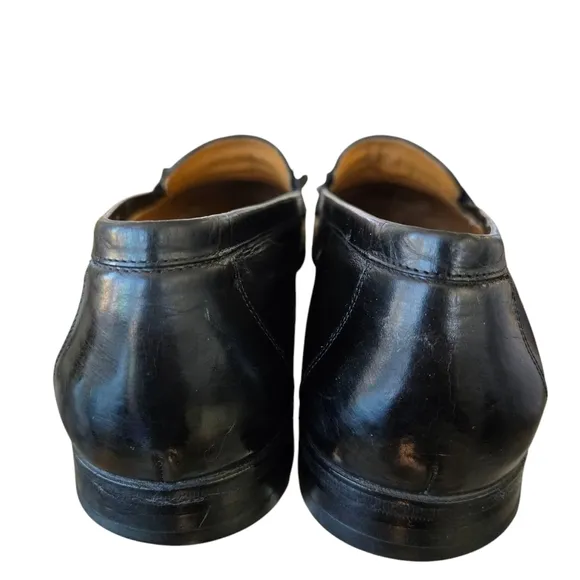Mens Mezlan Italian Santander Black Leather Tassel Luxury Loafers Sz 11.5