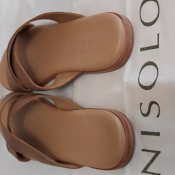 Mens Nisolo Dante Cross Strap Sandals