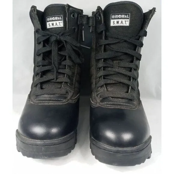 Mens original SWAT tactical boots black US‎ Size 11w classic 6” wide #115101