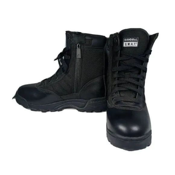 Mens original SWAT tactical boots black US‎ Size 11w classic 6” wide #115101