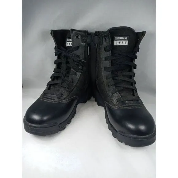 Mens original SWAT tactical boots black US‎ Size 11w classic 6” wide #115101