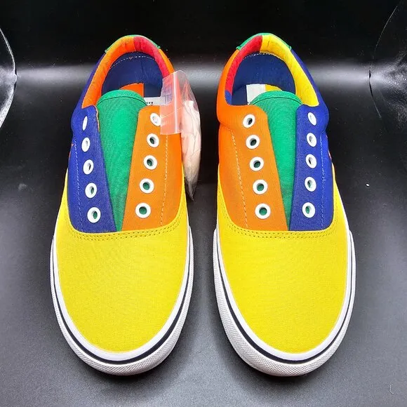 Men's Polo Ralph Lauren  Keaton Colorblock Canvas Sneakers Size 8